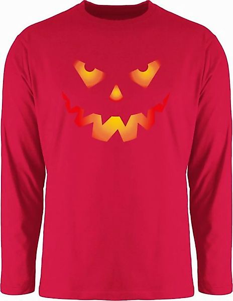 Shirtracer Rundhalsshirt Halloween Kürbis Gesicht Gruseliger Kürbisgesicht günstig online kaufen