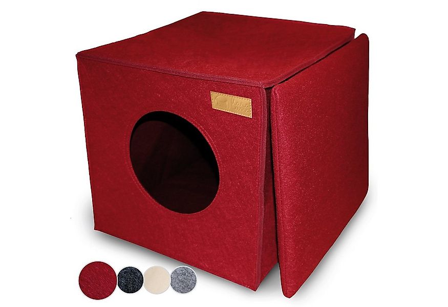 KaraLuna Tierbett Katzenhöhle aus Filz fürs Regal I Katzenbett Katze Schlaf günstig online kaufen