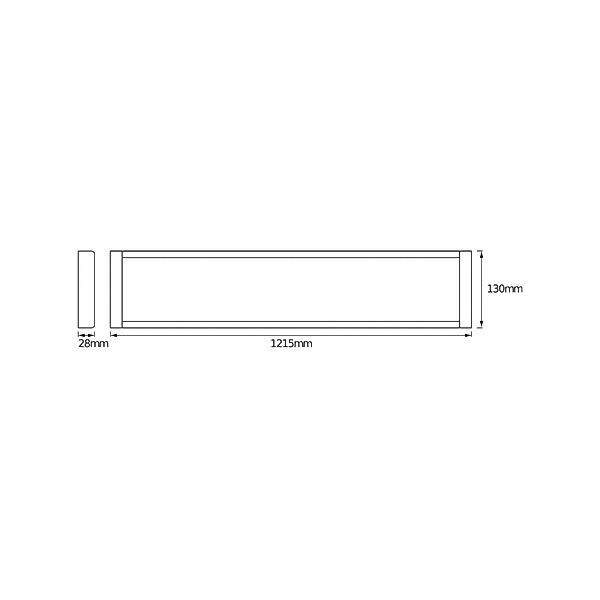 OSRAM LED-Deckenleuchte OFFICE LINE, weiß, 122 cm, Metall günstig online kaufen
