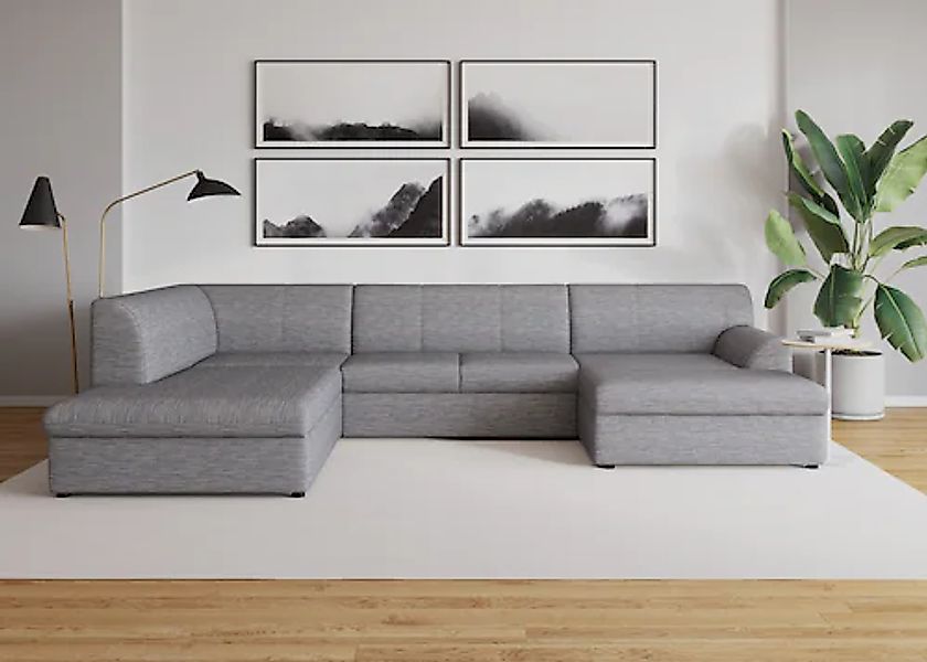 DOMO collection Wohnlandschaft "Topper, elegant und zeitlos, komfortabel, U günstig online kaufen