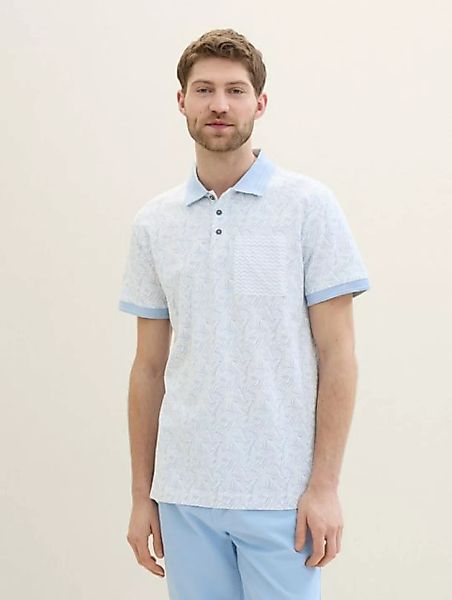 TOM TAILOR Poloshirt Poloshirt mit Allover Print günstig online kaufen