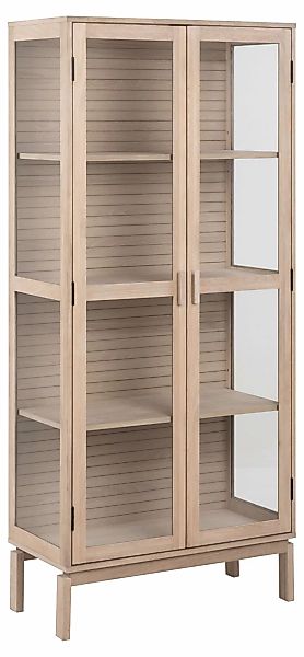 ACTONA GROUP Stauraumschrank "Linley Vitrine, Mehrzweckschrank,", Eichenfur günstig online kaufen