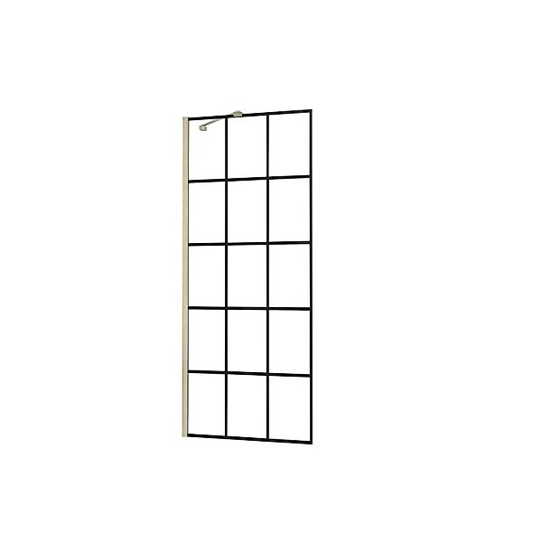 AICA Walk in Duschwand B.120xH.200cm mit Stabilisierungsstange 45cm Nano Gl günstig online kaufen