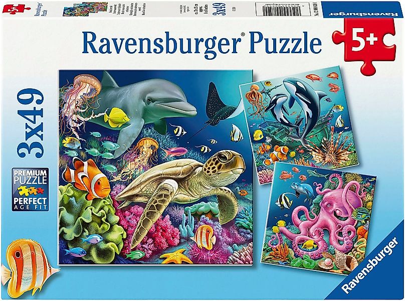 Ravensburger Puzzle Bezaubernde Unterwasserwelt, 147 Puzzleteile, günstig online kaufen