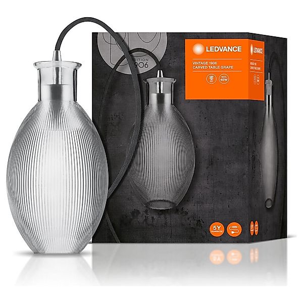 Tischleuchte Vintage in Grau E27 150mm günstig online kaufen