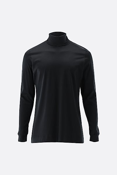 Rollkragenshirt aus Schweizer Baumwolljersey günstig online kaufen