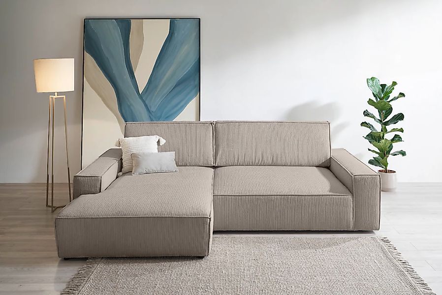 Home affaire "NEU: SHERWOOD XXL 284, Big-Sofa L-Form, tiefe Sitzfläche 95 c günstig online kaufen