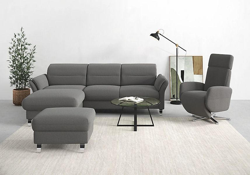 sit&more Ecksofa "Grenoble L-Form mit Federkern", wahlweise mit Bettfunktio günstig online kaufen