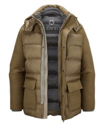 Milestone Steppjacke MSHoward Materialmix aus Wollmischung günstig online kaufen