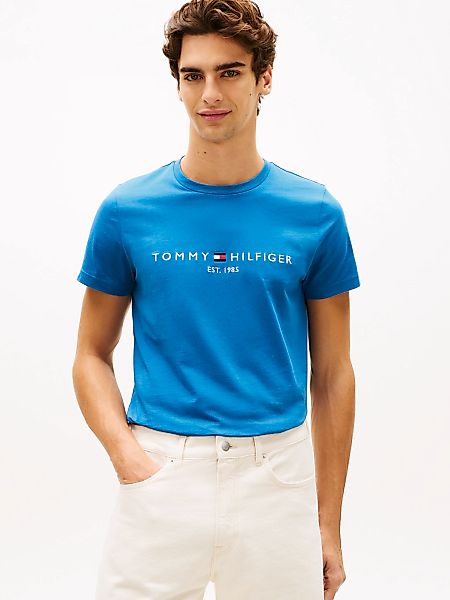 Tommy Hilfiger T-Shirt "TOMMY LOGO TEE" aus reiner Baumwolle günstig online kaufen
