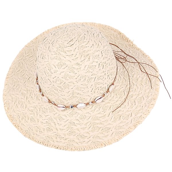 MIRROSI Strohhut Sonnenhut Sommerhut Strandhut Muscheln günstig online kaufen
