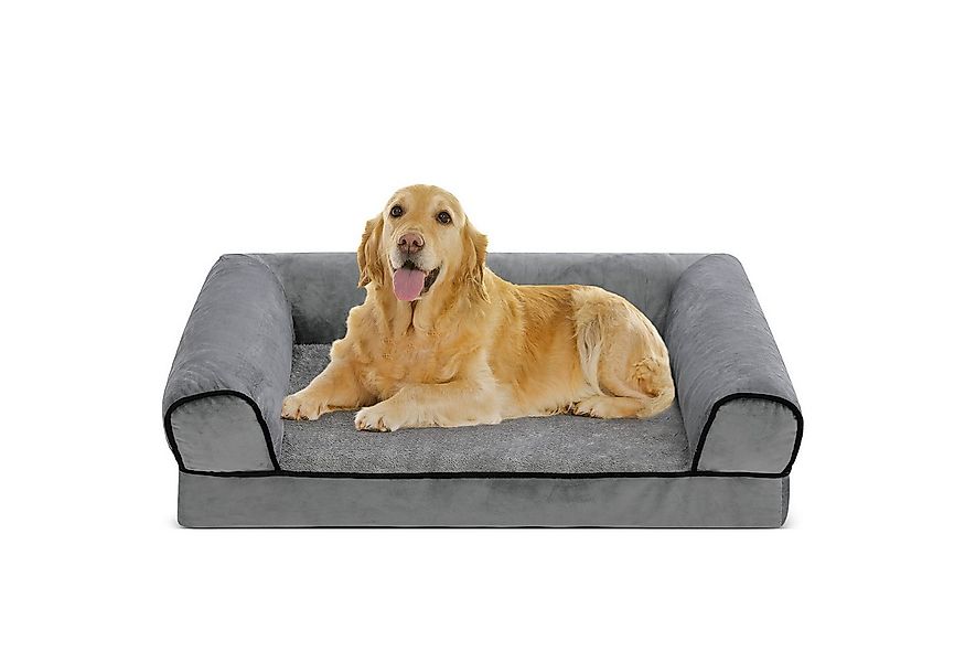 OUNUO Tierbett Hundebett Hundesofa Hundecouch mit eierförmiger Kistenschaum günstig online kaufen