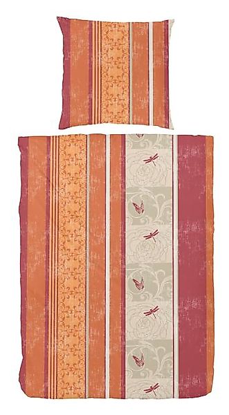 FEIN-BIBER Bettwäsche Deckenbezug ca.135x200 cm Kissenbezug ca. 80x80 cm 1 günstig online kaufen
