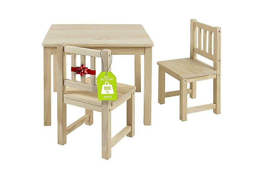 BOMI Kindersitzgruppe Holzsitzgruppe Amy, (Set, 3-tlg., oder 5 tlg. erhältl günstig online kaufen