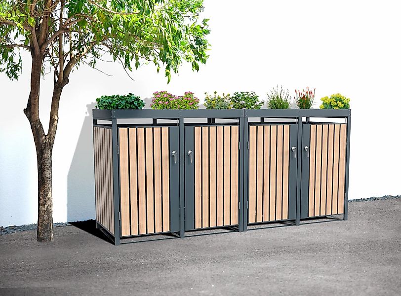 WESTMANN Mülltonnenbox Planta, Platz für 4 günstig online kaufen