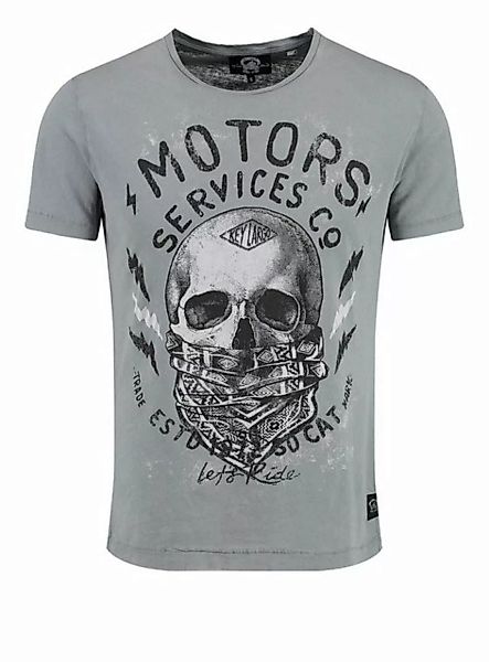 Key Largo T-Shirt MT00511 Motor Service round vintage Skull Biker Look Rund günstig online kaufen
