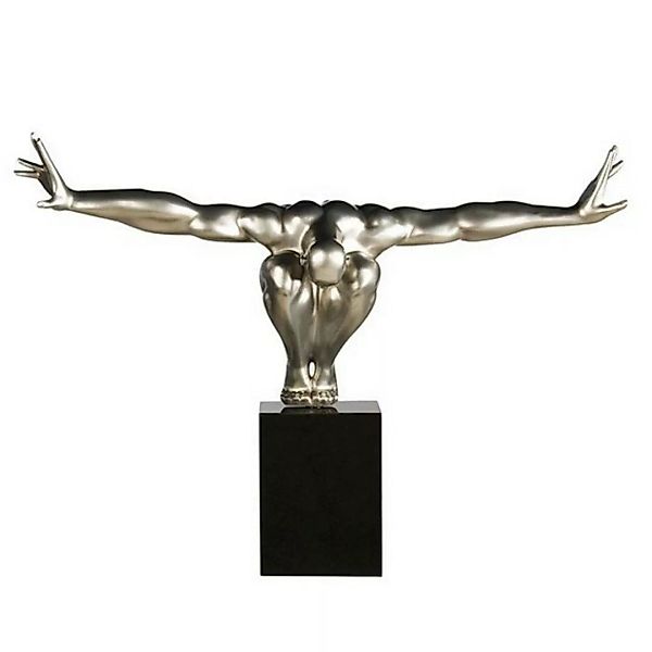 Skulptur Cliffhanger | Platin Effekt | 550 x 750 mm | Dekoration Wohnung günstig online kaufen