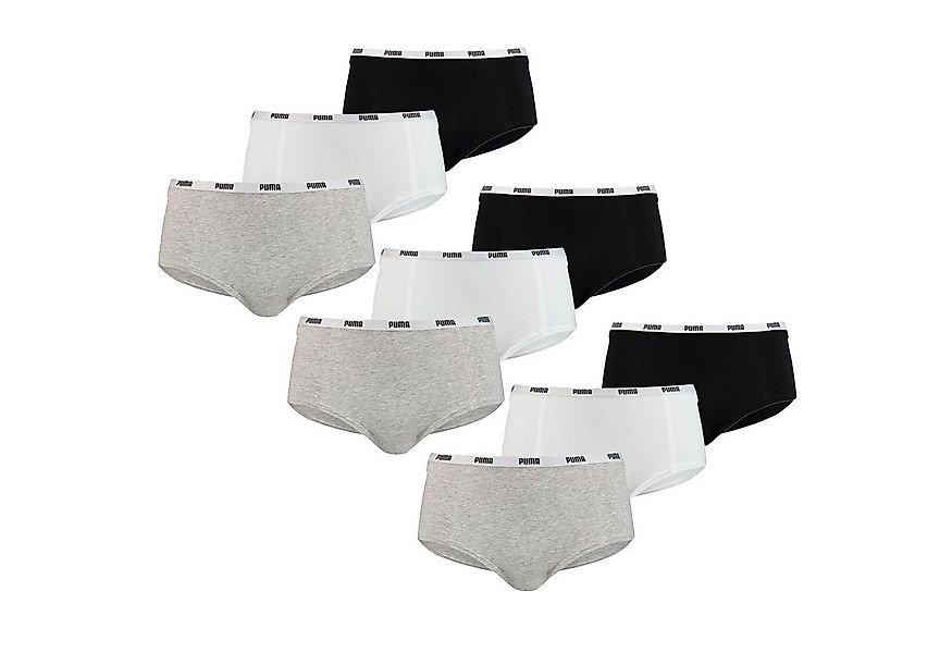 PUMA BODYWEAR Panty Mini Shorts Comfort Cotton Stretch (9-St., Set) Webgumm günstig online kaufen