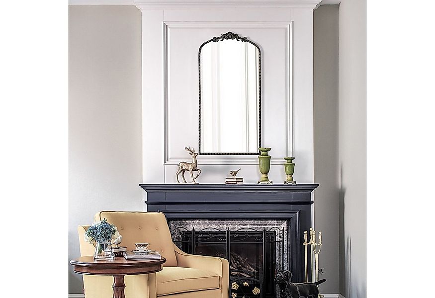 G-LEAF Spiegel Wandspiegel/Ganzkörperspiegel im Barockstil, mit Perlenverzi günstig online kaufen