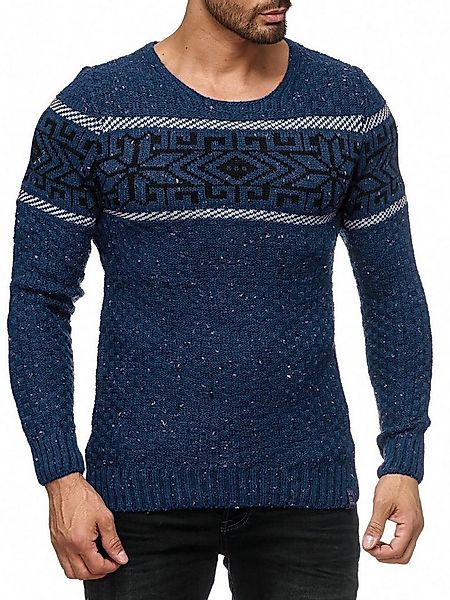 Reslad Strickpullover Herren Strickpullover Rundhals Norwegerpullover Herre günstig online kaufen
