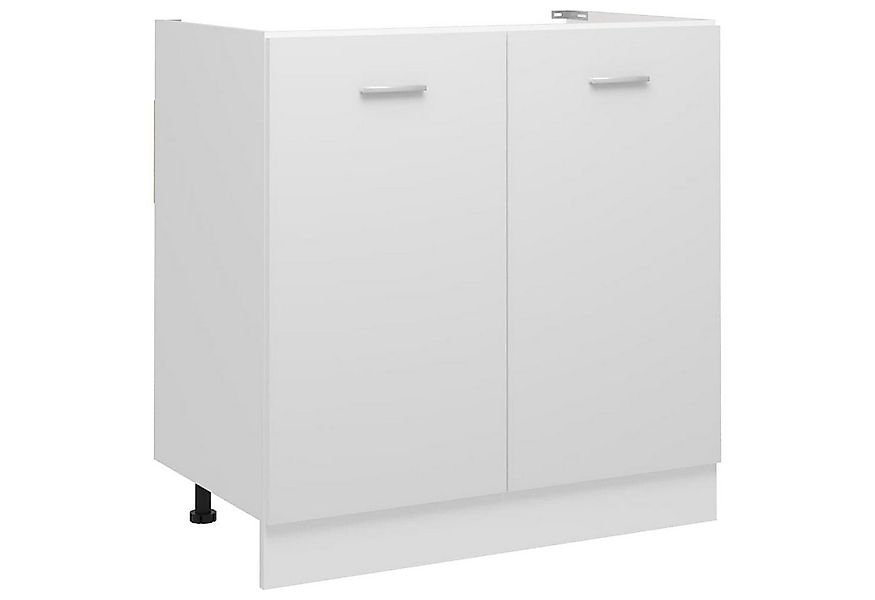DOTMALL Spülenschrank Spülenunterschrank Lyon Weiß 80x46x81,5 cm Holzwerkst günstig online kaufen
