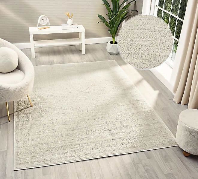 OTTO home Teppich "Selin" rechteckig 9 mm Höhe dezenter Glanz, Schrumpf-Gar günstig online kaufen