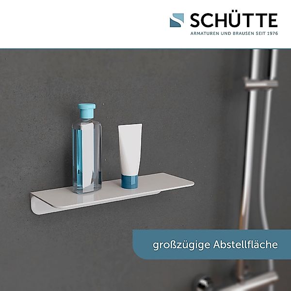 Schütte Duschregal, ohne Bohren, Bad Regal für Badezimmer in Weiß oder Anth günstig online kaufen