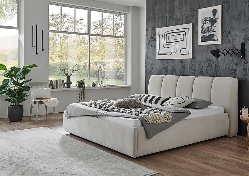 Places of Style Polsterbett Riveria, beige, günstig online kaufen