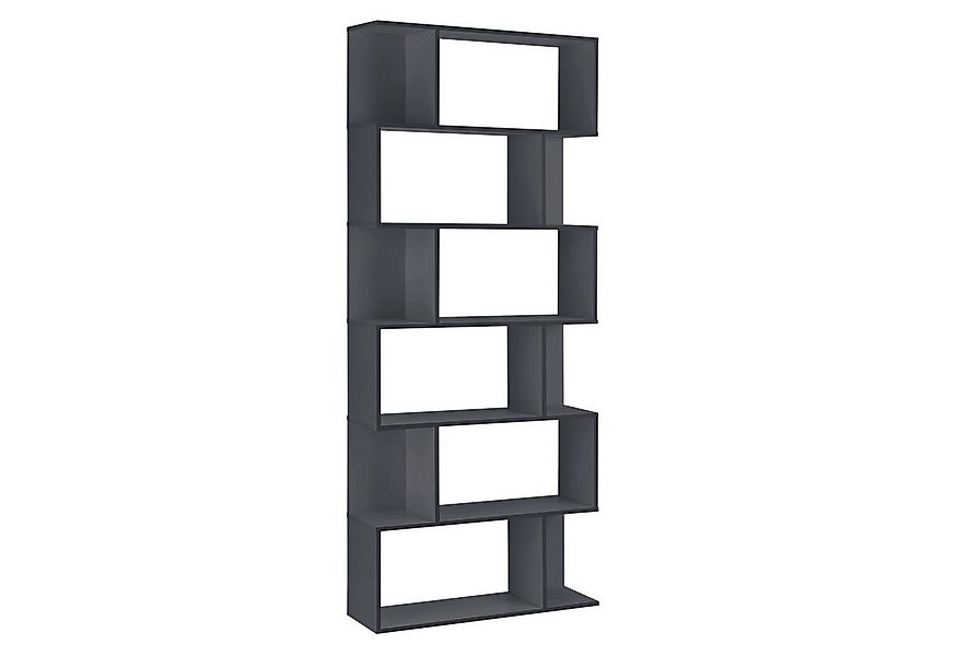 en.casa Bücherregal, »Borrby« Standregal 192x80x24cm Dunkelgrau günstig online kaufen