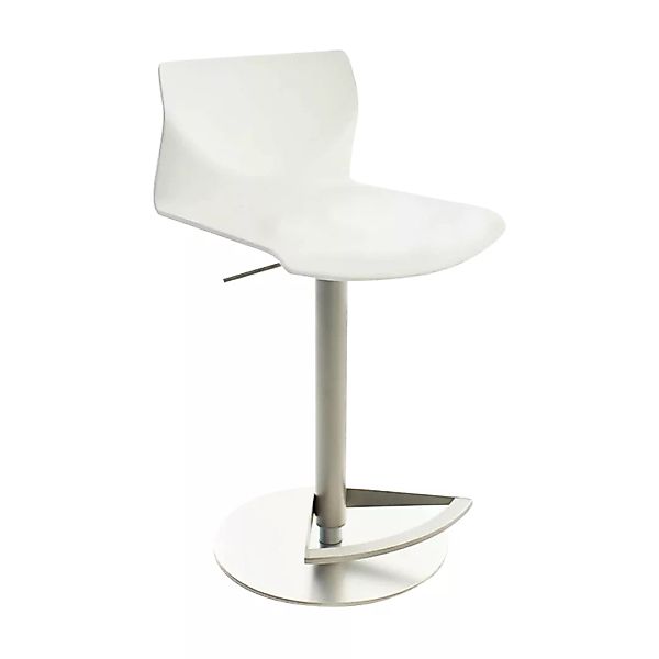 la palma - Kai S39 Barhocker Sitzfläche Eiche 54-79cm - weiß/Sitzfläche Eic günstig online kaufen