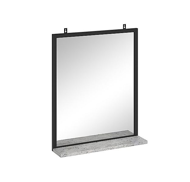 Vicco Badspiegel Fyrk, Beton/Schwarz, 50 x 60 cm (1-St) günstig online kaufen