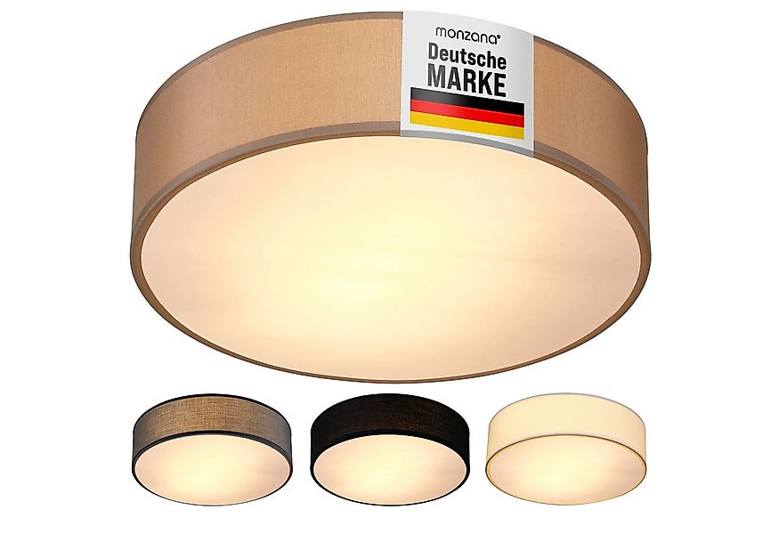 monzana Deckenleuchte Deckenleuchte, Innenbeleuchtung, Deckenlampe Stoff Ta günstig online kaufen