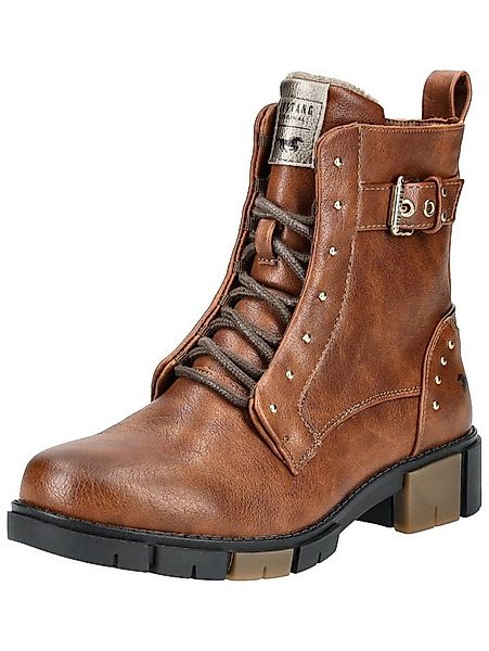 Mustang Shoes Mustang Shoes Stiefelette Lederimitat Schnürstiefelette günstig online kaufen