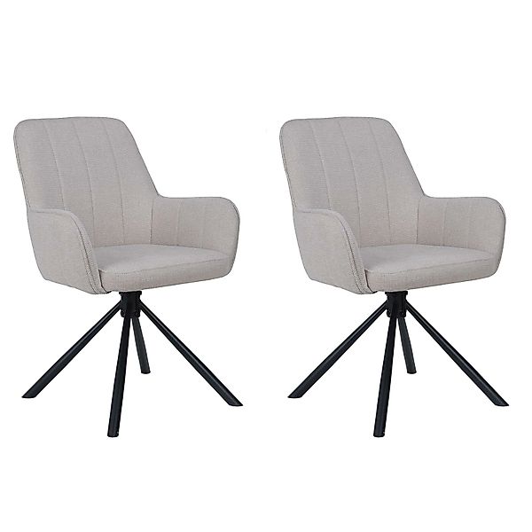 OTTO home Esszimmerstuhl »Flaurent« () 2 Stk.gepolsterte Rückenlehne, Armle günstig online kaufen