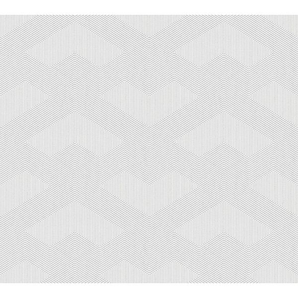Livingwalls Tapete Grafisches Motiv Grau und Weiß 53 cm x 10,05 m AS-389641 günstig online kaufen