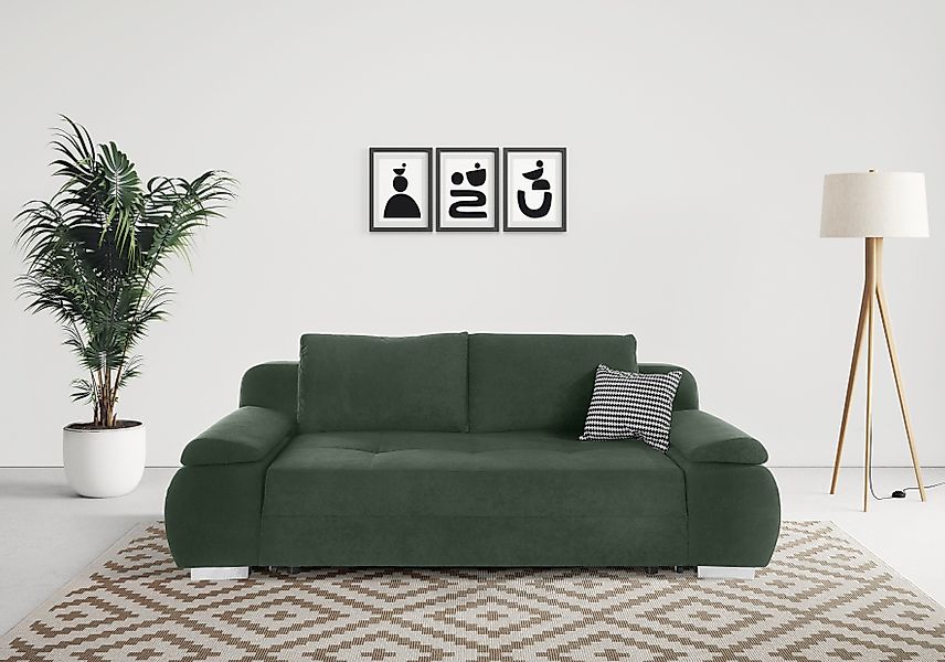 INOSIGN Schlafsofa Pumo, mit Boxspring-Aufbau, Bettfunktion günstig online kaufen
