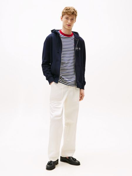 Tommy Hilfiger Kapuzensweatjacke HILFIGER STACKED HOODED günstig online kaufen