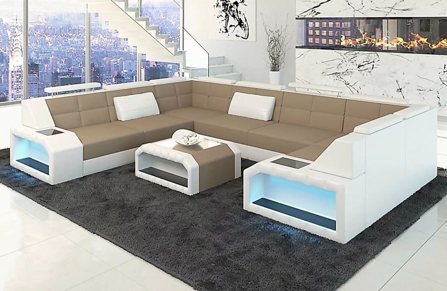 Sofa Dreams Wohnlandschaft Couch Polster Stoffsofa Pesaro U Form Sofa Stoff günstig online kaufen