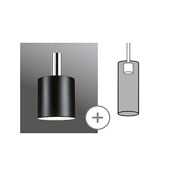 Paulmann "URail Schirm 2Easy Tallis 160mm Schwarz matt" günstig online kaufen