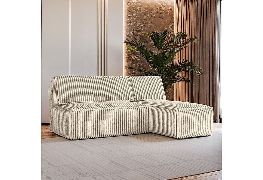 Masseno Ecksofa BRISO mit Schlaffunktion L-Form, Sofa mit Bettkasten günstig online kaufen