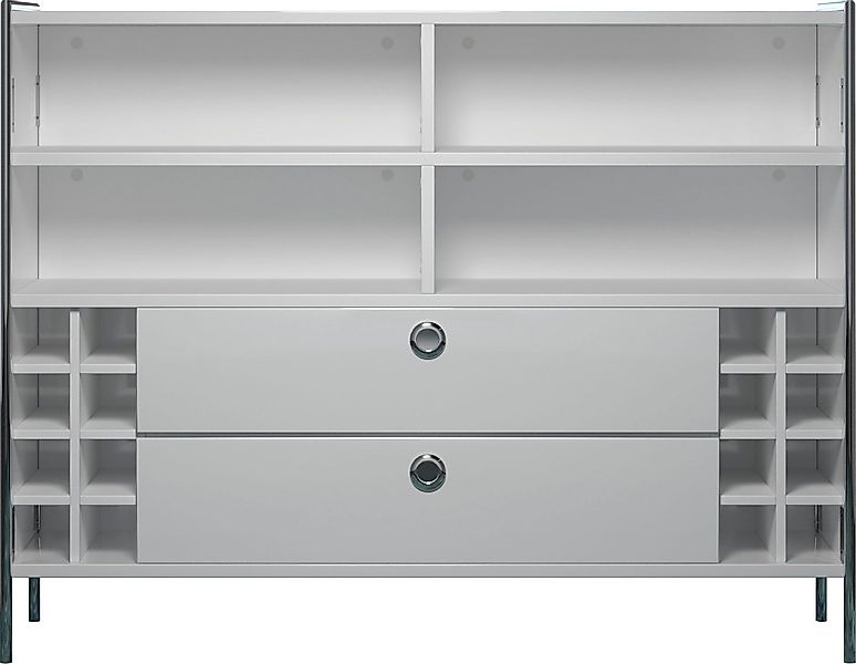 Places of Style Tresentisch Imperia, Mobile Bar mit Chromrahmen, viel Staur günstig online kaufen