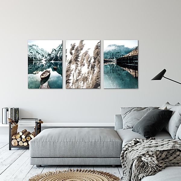 Novart Wandbild 3 Wandbilder Set Natur günstig online kaufen