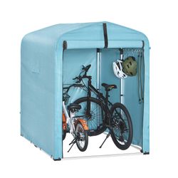 SoBuy Fahrradgarage für 1-2 Fahrräder Geräteschuppen mit UV-Schutz 120x163x günstig online kaufen