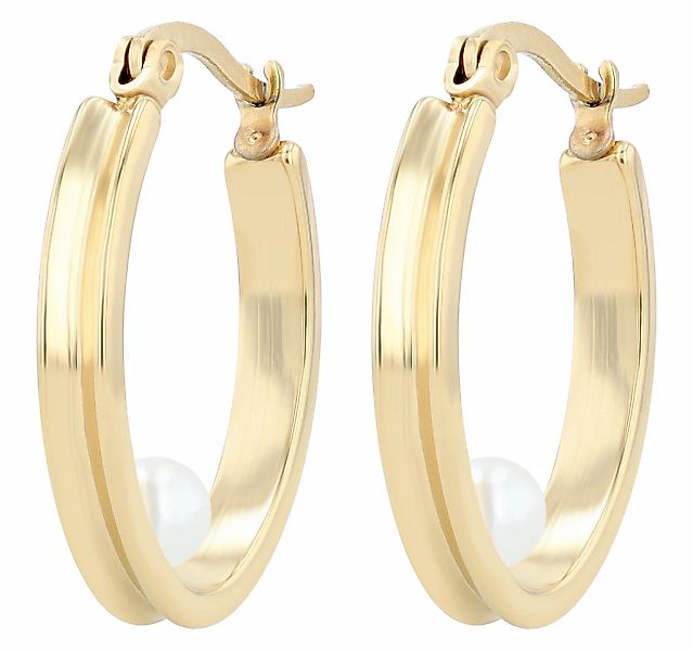 Adelia´s Paar Ohrhänger "Damen Ohrringe aus Edelstahl mit Perle" Geschenkid günstig online kaufen