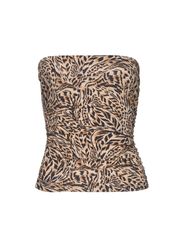 Buffalo Bandeautop mit seitlichen Raffungen und Alloverdruck, schulterfrei günstig online kaufen