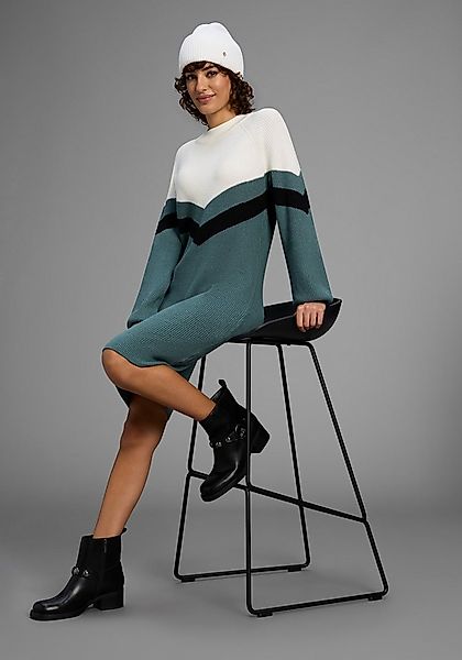 Laura Scott Strickkleid mit Streifenmuster aus weicher Viskosequalität günstig online kaufen