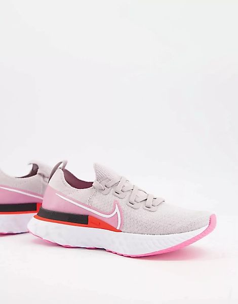 Nike Running – React Infinity Run Flyknit – Laufsneaker in Rosa günstig online kaufen