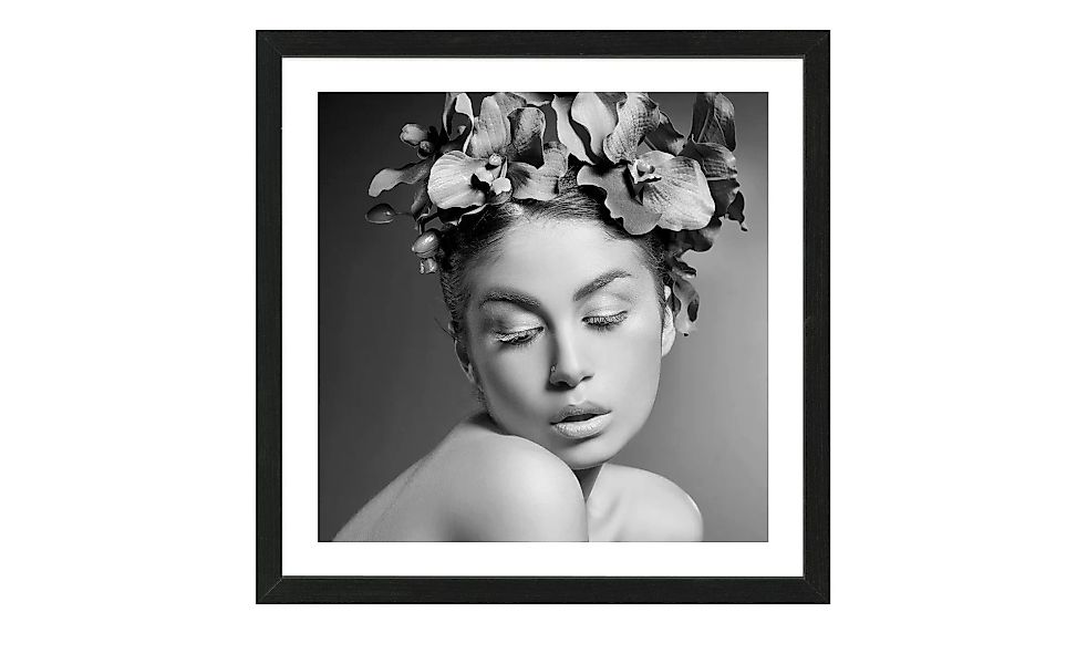 Gerahmtes Bild 50x50 cm  Flowerwoman III - 50 cm - 50 cm - Sconto günstig online kaufen