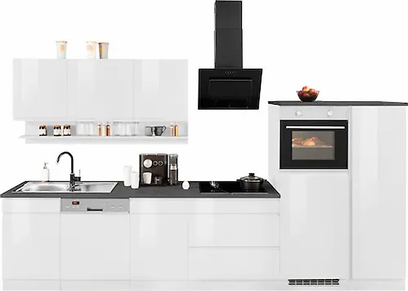 KOCHSTATION Küchenzeile »KS-Virginia« Breite 350 cm, mit Glaskeramik-oder I günstig online kaufen