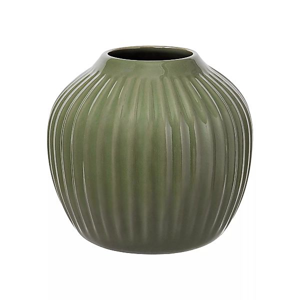 Kähler - Hammershøi Vase H 12.5cm - dunkelgrün/H 12,5cm / Ø 13,5cm günstig online kaufen